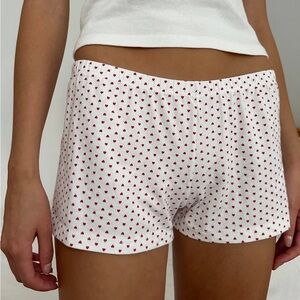 Brandy Melville Emery Heart Sweatshorts